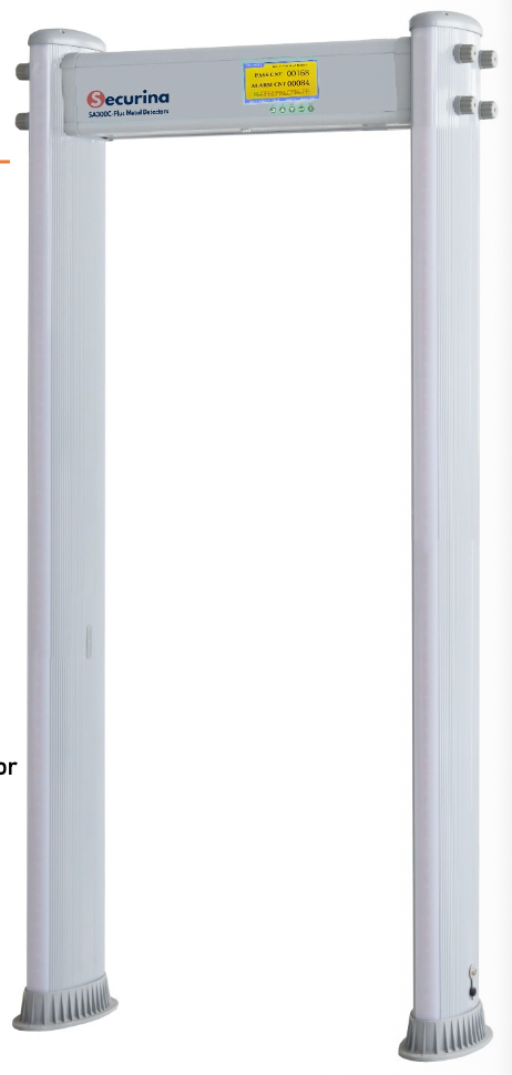 Pórtico Detector de Metales IP55 — Pack Escolar Premium | Arco Walkthrough SA300C-Plus